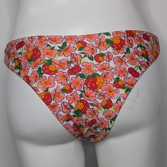Blackbough Swim Red Orange Thea Berry Cherry Bikini Bottom L - Picture 5 of 10